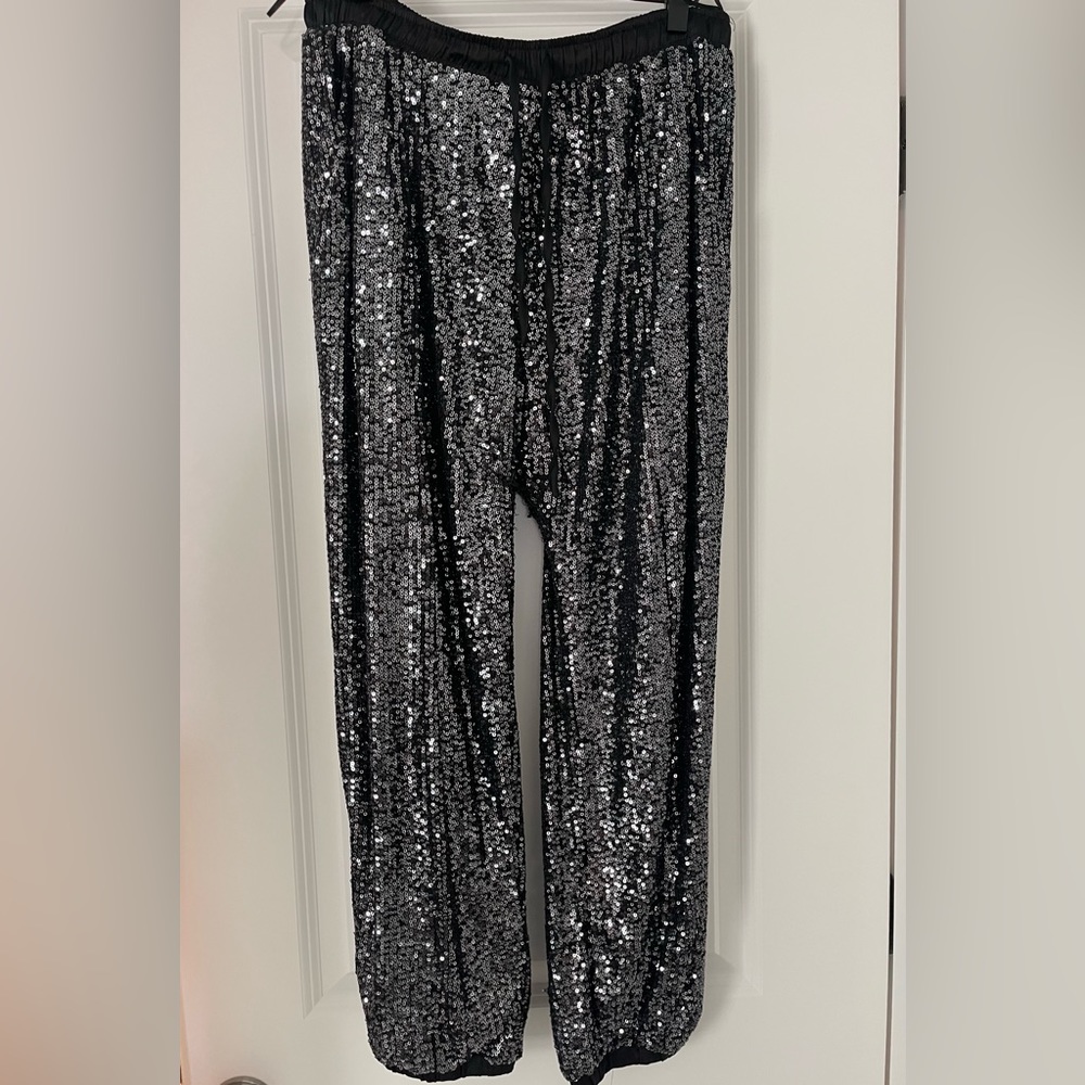 Style Rack Black Sequin Pants